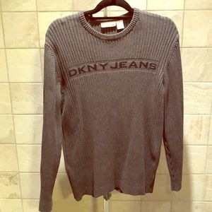 Men’s DKNY JEANS grey sweater, size Large